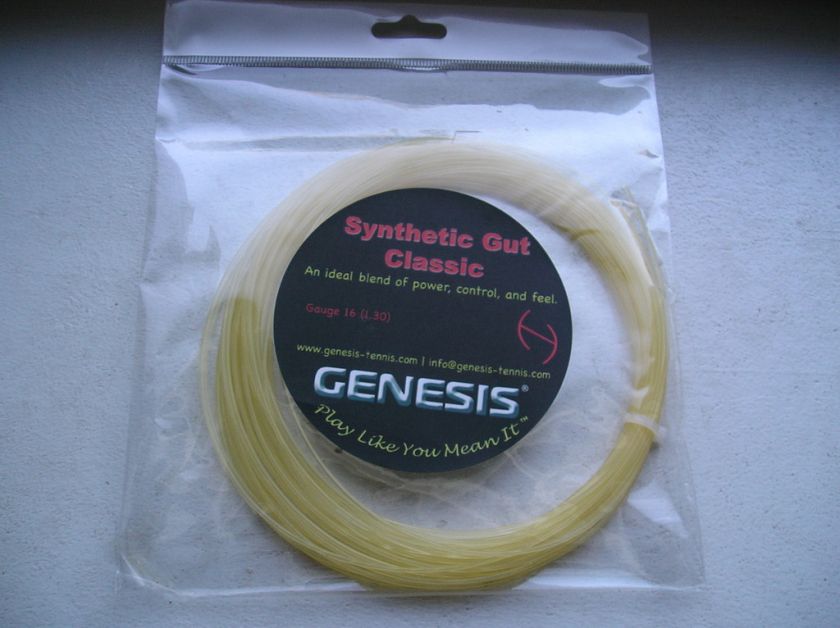 Genesis Synthetic Gut Classic 16 Tennis String  