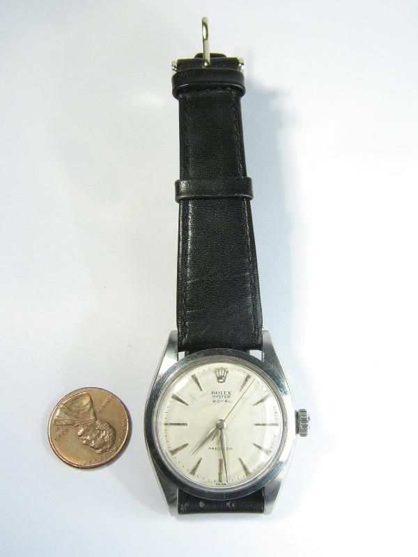 MANS GENUINE VINTAGE S/STEEL ROLEX OYSTER ROYAL PRECISION WATCH c1959 