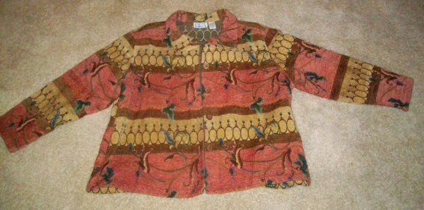 BEDFORD FAIR EMBROIDERED TAPESTRY DESIGN JACKET~3X~NWOT  