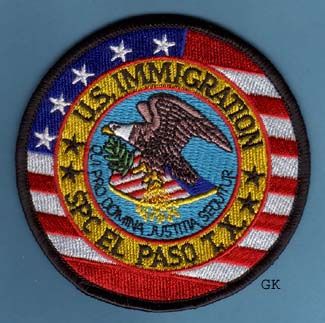 US IMMIGRATION EL PASO TX PROCESSING CENTER PATCH  