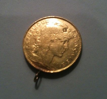 RARE 1906 French PURE GOLD Coin 10 Franc Rooster France Antique  