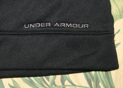 Mens Black UNDER ARMOUR 1/4 Zip Fleece Shirt XL  