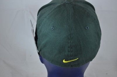 NIKE GREEN YELLOW OREGON DUCKS YELLOW O LOGO FITTED CAP(HAT31) ONE 