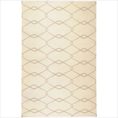 Jill Rosenwald Rugs Fallon Cream / Taupe Contemporary Rug  