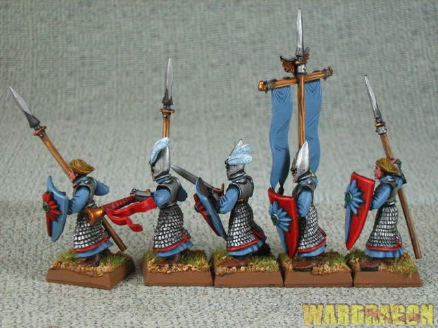 25mm Warhammer WDS Pro painted High Elf Warriors m84  