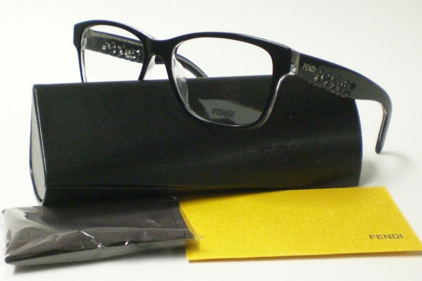 NEW FENDI F885 F 885 BLACK 001 EYEGLASSES AUTNENTIC 51  