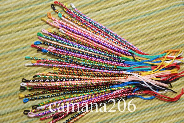 LOT of 50 FRIENDSHIP BRACELETS TWISTED ***HandMade***  