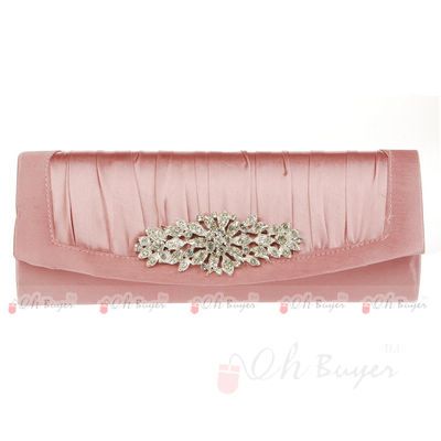   womens Wedding Evening Purse bridal Clutch bag with chain 5 colours