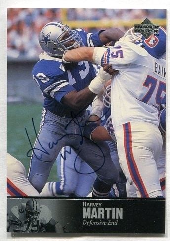 COWBOYS Harvey Martin 1997 Upper Deck Legends AUTOGRAPH (d.2001 