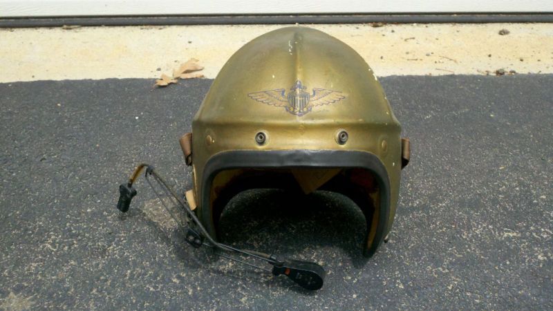 US Navy/Marines H 4 Flight Helmet Size Medium 1940s  