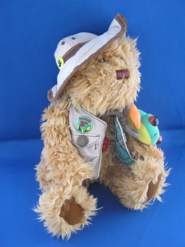 Rainforest Rudy Ranger Bear Talking Plush Stuffed Animal  