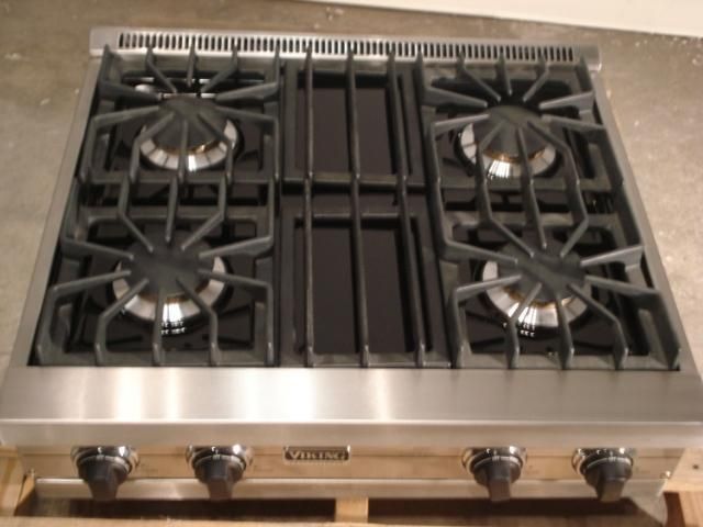 VIKING 30 PRO STYLE GAS RANGETOP VGRT3024BSS STAINLESS  