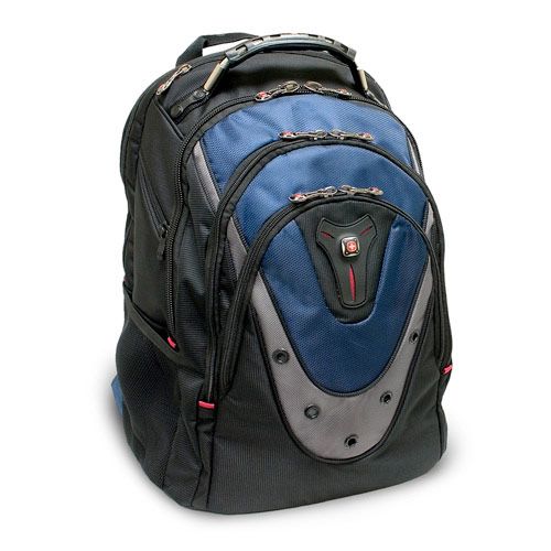 Wenger SwissGear IBEX 17 Laptop Notebook Computer Backpack   Blue 