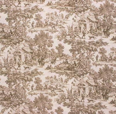 Laura Ashley House Party Linen Toile fabric by the yard  