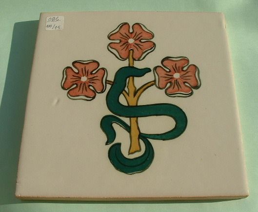 085 OLD POTTERY BASEBOARD FRENCH SNAKE TILE  