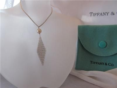 Tiffany & Co. Elsa Peretti Pearl Mesh Necklace  