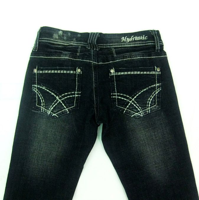 Womens Hydraulic Jeans Nikki Broken Rip & Torn SZ 0  