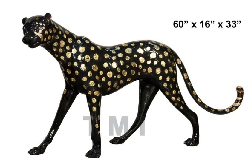   Cheetah Leopard Wildcat Garden sculpture Yard Art. Life Size  