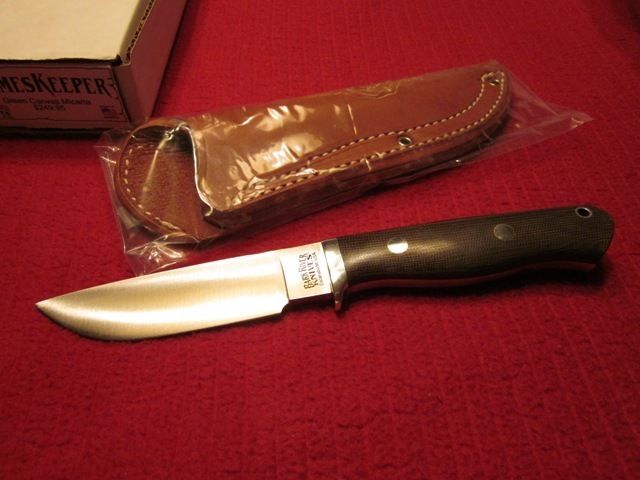 Bark River Gameskeeper Green Canvas Micarta  