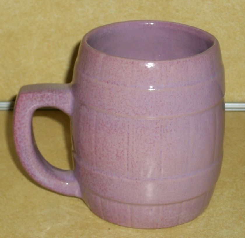 DUSTY DESERT ROSE FRANKOMA ADA BEER BARREL MUG POTTERY  