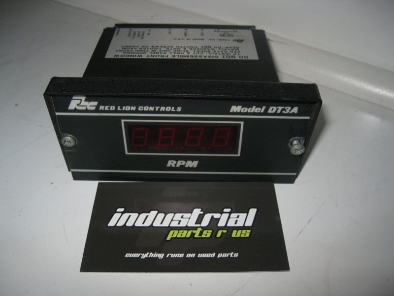 RED LION DT3A DIGITAL SPEED INDICATOR RPM GAUGE TACHOMETER  