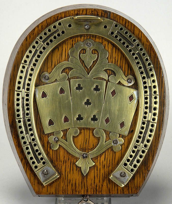 05840 Horseshoe Cribbage Board, England, c. 1880  