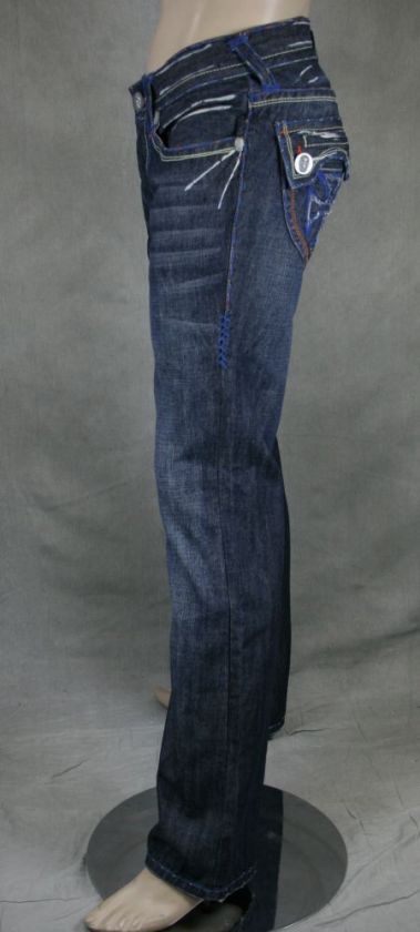 Laguna Beach Jeans Mens the WEDGE Blue Straight  