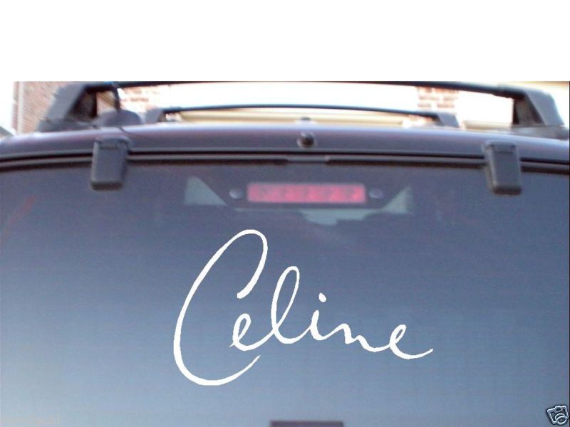 CELINE DION LAS VEGAS VINYL DECAL STICKER MANY COLORS  