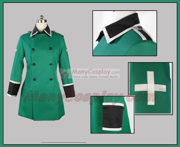 Axis Powers Hetalia Switzerland anime Cosplay Costumes  