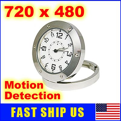 Spy Camera Clock Motion Detection Watch Mini DVR @USA  