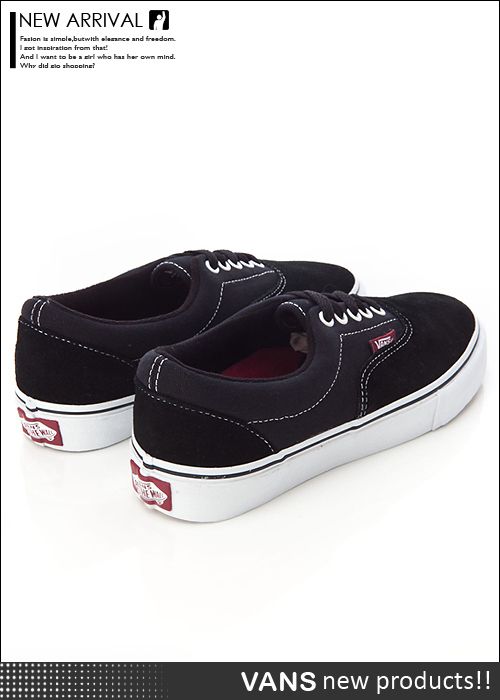 BN VANS Era Pro Black / Brick Red Shoes #V284  