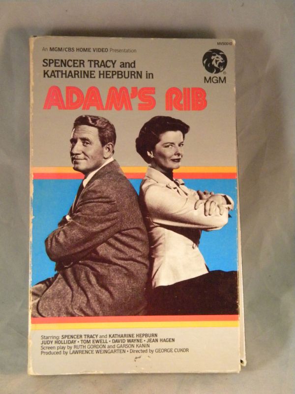 RARE MGM HOME VIDEO ORIGINAL ADAMS RIB VHS MOVIE  