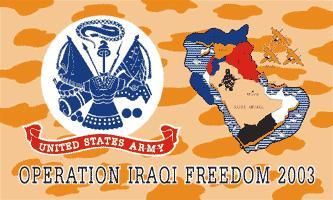 ARMY OPERATION IRAQI FREEDOM 03 FLAG 3X5 BANNER  