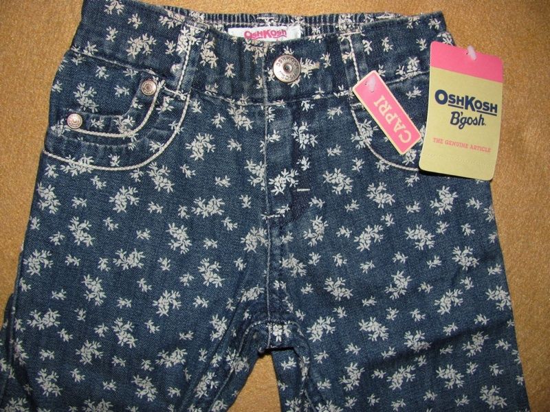   CAPRIs Elastic Waist VINTAGE FLORAL Jeans Pants NWT Girls US 3T $26