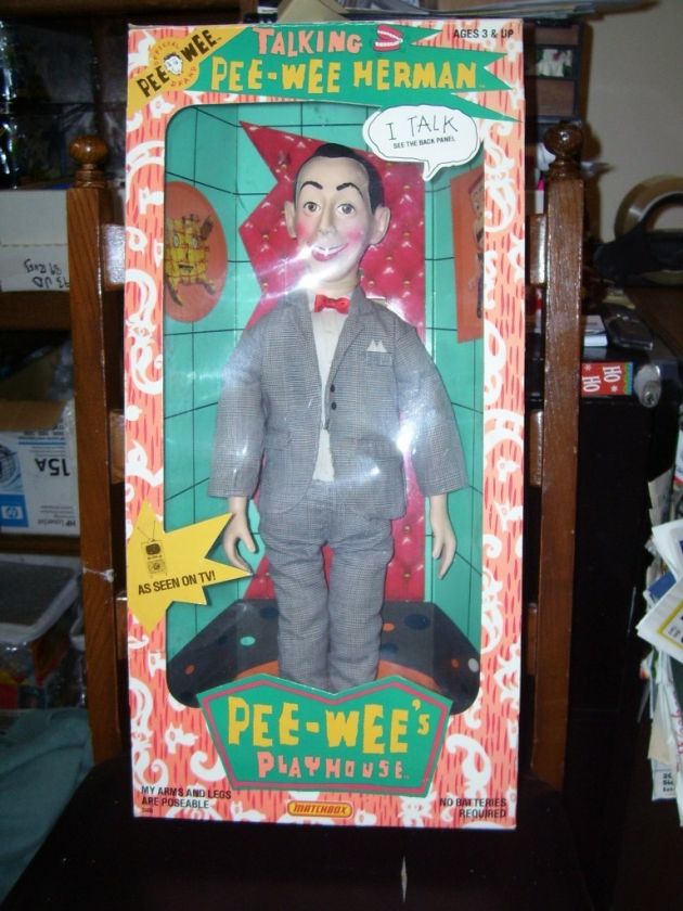 1987 MATCHBOX PEE WEE HERMAN DOLL IN A GOOD BOX  