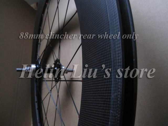88mm clincher carbon Track/ Fixed gear Rear wheel only  