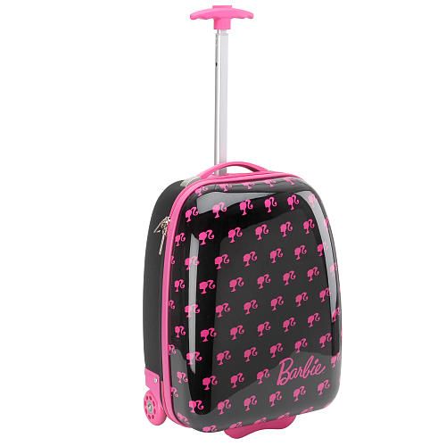 BARBIE♥Hard Shell Rolling Luggage Case ♥♥NWT  