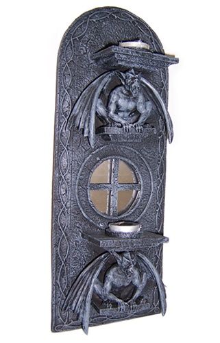 Gothic Gargoyle Demon Monster Wall Candle Holder NEW  