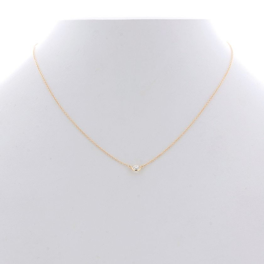  diamond solitaire necklace product features diamonds 0 33 carats 