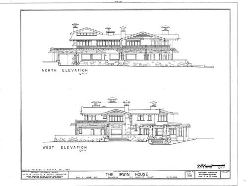 Greene & Greene Craftsman home plans, bungalow, shingle style 