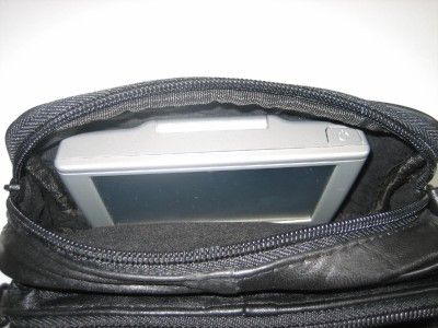 BLACK LEATHER CASE For Magellan RoadMate 2035 2036  