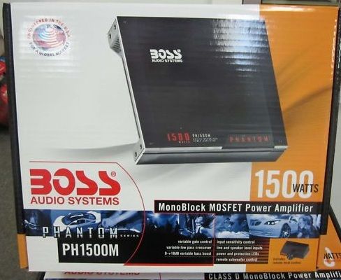 NEW 2011 BOSS AUDIO PH1500M 1500W MONOBLOCK AMPLIFIER 791489112154 