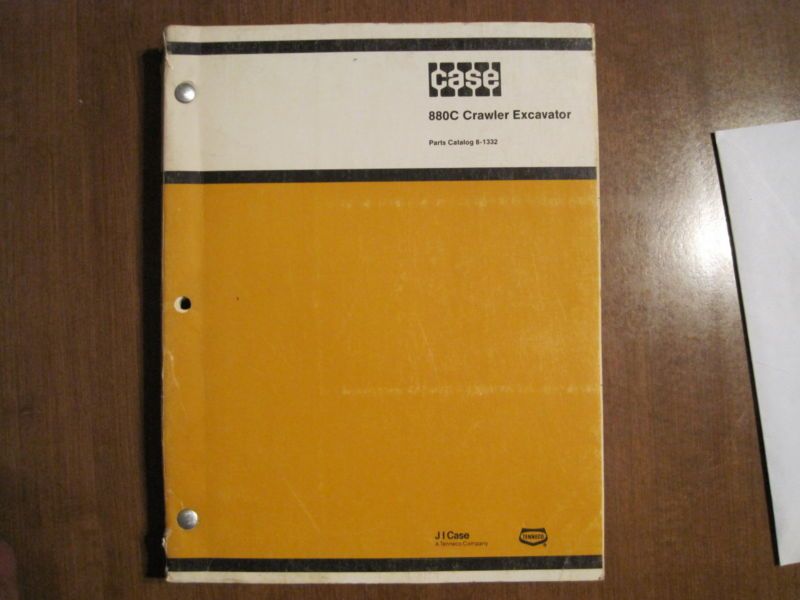 Case 880 C crawler excavator parts manual  