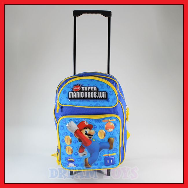 16 Super Mario Bros Coins Roller Backpack   Rolling  