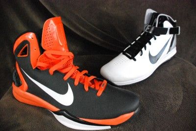 Nike mens Hyperdunk Flywire basketball shoes NWOB orange or white 