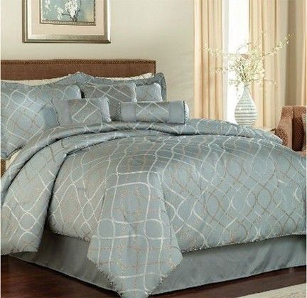 QUEEN JACQARD BED ENSEMBLE COMFORTER SET CELINA BED IN A BAG  