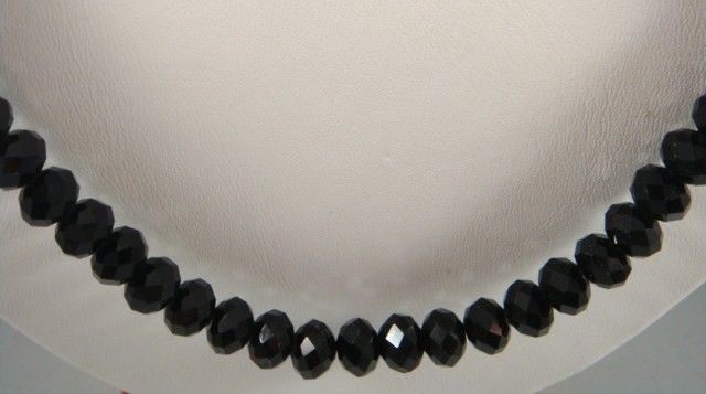 New Black Gold EP Black Diamond Cut Beaded Necklace  