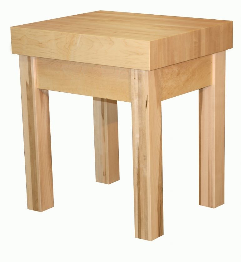 Maple Butcher Block Kitchen Islands Prep Chopping Wood  