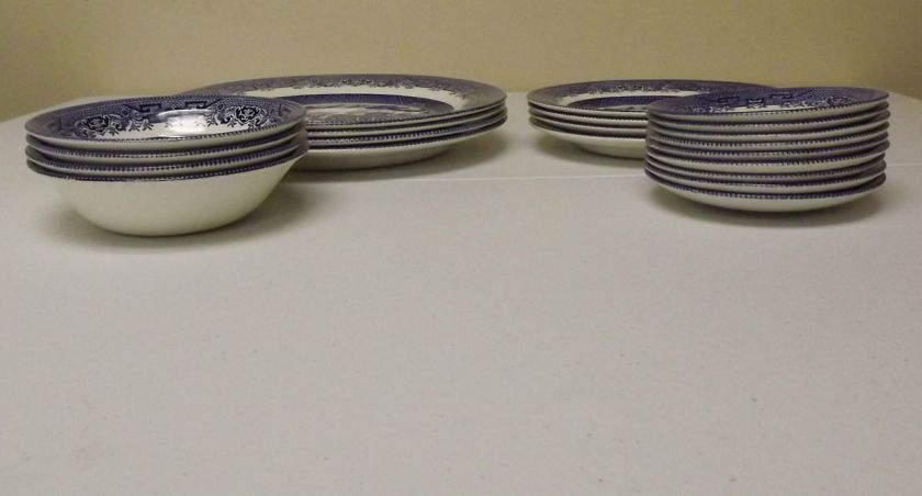 Churchill Blue Willow Dinnerware  