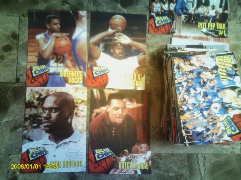 BLUE CHIPS MOVIE SET W/SHAQ 1 90 CARDS 3 COMPLETE SETS PENNY HARDAWAY 